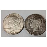 1926 S & 1934 S PEACE DOLLARS