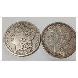 1900 O & 1899 O MORGAN DOLLARS