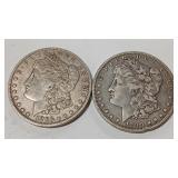 1886 O & 1899 O MORGAN DOLLARS