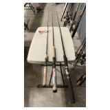 SILSTAR, FENWICK AND CABELAS FISHING POLES