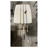 3 FLY FISHING POLES INC PRESSO AND LAMIGLASS