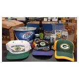 GREENBAY PACKERS CAPS & BEER COLLECTIBLES