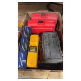 GROUP OF ASSORTED DRILL BITS, SOCKETS, & MAG TRAYS