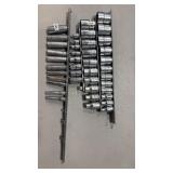 ASSORTED SNAP-ON METRIC SOCKETS