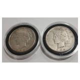 2 - 1922 S PEACE DOLLARS