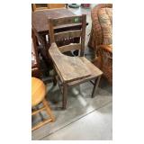 OLD WOOD SCHOOL DESK