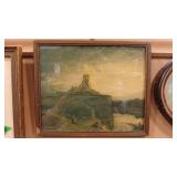 REMBRANDT 'THE MILL' FRAMED ANTQ PRINT