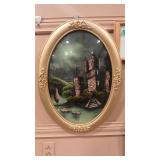 REVERSE PAINT CONVEX GLASS FRAMED ART
