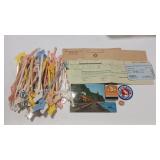 GREAT NORTHERN RR SWIZZLE STICKS & EPHEMERA