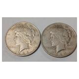 1923 & 1924 PEACE DOLLARS