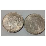 1922 & 1923 PEACE DOLLARS