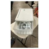 TUB OF ASSORTED GOLF BALLS
