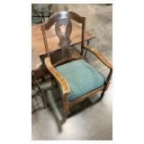 UPHOLSTERED SEAT BEDROOM CHAIR