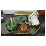 EURO POTTERY BREAD WARMER & TRAY