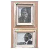 LOLIN 'SUQUAMISH WOMAN' &'CHEYENNE MAN' ORIGINAL