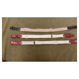 3 TRADER KEITHS CANVAS AND LEATHER RIFLE SLINGS