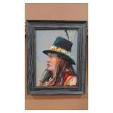 DIANE WHITEHEAD 'BLACKFOOT' ORIGINAL OIL ON BOARD