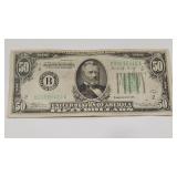 1934 $50 NEW YORK FED RESERVE NOTE
