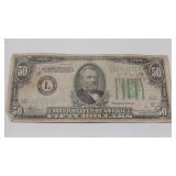 1934 $50 SAN FRANCISCO FED RESERVE NOTE