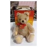 STEIFF MOHAIR TEDDY BEAR & BOX