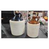 2 - SINGLE HANDLE DBL GLAXE JUGS