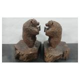 BLACKFOREST STYLE  WOOD BOOKENDS