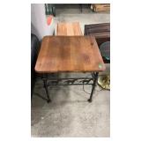WOODLAND THEME  LANE WOOD & METAL ACCENT TABLE