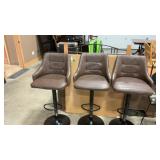 3 - PUB HEIGHT SWIVEL STOOLS