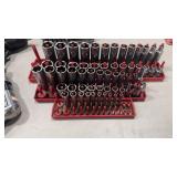 LARGE SET OF ASSORTED SNAP-ON SAE SOCKETS