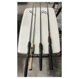 4 ASSORTED FISHING POLES INC FENWICK