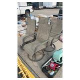 4 MATCHING SWIVEL PATIO CHAIRS