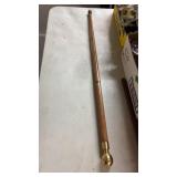 VINTAGE BRASS 3 PIECE SMUGGLERS STICK/CANE