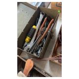 METAL AMMO CAN W/ MISC TOOLS