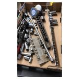 SOCKETS, EXTENSIONS, SOME SNAP ON & SK, TAPE