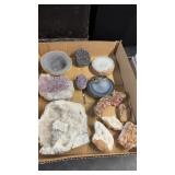 MINERAL COLLECTION W/ GEODES, CRYSTALS & AGATE