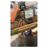 2 HALOGEN WORK LIGHTS-OPRANGE & BLACK