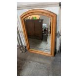 LARGE OAK MIRROR, 33'X48'