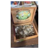 CIGAR BOX W/ CRYSTALS