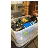 TRAY W/ REMOTE CONTROL WHEELS, TIRES, ACCESSORIES