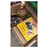 GROUP OF COLLECTIBLES, CHARLIE BROWN, METAL TANK