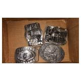 4 MONTANA BELT BUCKLES
