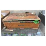 CIGAR BOX W/ ORIGINAL TRADE BEADS CIRCA 1950'S