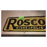 METAL ROSCO MINNEAPOLIS SIGN