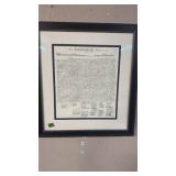 FRAMED DECLARATION OF INDEPENDENCE