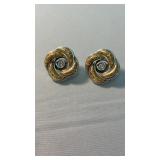 BRIGHTON LIVE KNOT ETERNITY CLIP ON TWO TONED