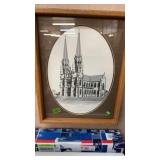 JE COYLE PENCIL SKETCH SAINT HELEN CATHEDRAL,