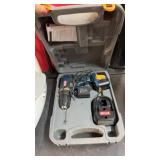 RYOBI CORDLESS DRILL W/ BATTERY & CHARGER IN GRAY