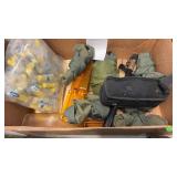 MISC SHOOTING ITEMS, TARGETS, EAR PLUGS, BAGS,