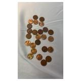25 WHEAT PENNIES
