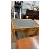 CHALKBOARD TOP OAK DESK